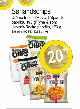 Joker Sørlandschips tilbud