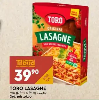 Coop Mega Toro lasagne tilbud