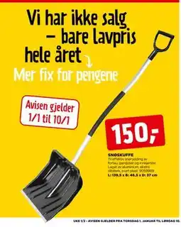 jem & fix SNØSKUFFE tilbud
