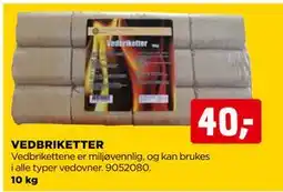 jem & fix VEDBRIKETTER tilbud