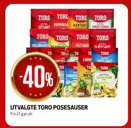 Bunnpris UTVALGTE TORO POSESAUSER tilbud