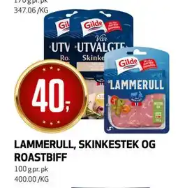 Bunnpris LAMMERULL, SKINKESTEK OG ROASTBIFF tilbud
