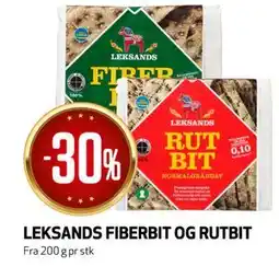 Bunnpris LEKSANDS FIBERBIT OG RUTBIT tilbud