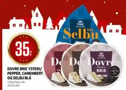 Bunnpris Dovre Brie Ysteri/Pepper, Camembert og Selbu Blå tilbud