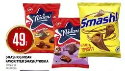 Bunnpris SMASH OG NIDAR FAVORITTER SMASH/TROIKA tilbud