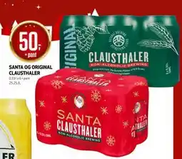 Bunnpris SANTA OG ORIGINAL CLAUSTHALER tilbud