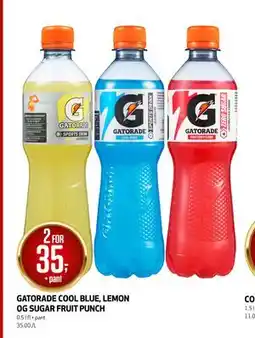 Bunnpris GATORADE COOL BLUE, LEMON OG SUGAR FRUIT PUNCH tilbud