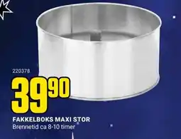 Europris Fakkelboks maxi stor tilbud