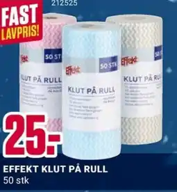 Europris Effekt Klut på rull tilbud
