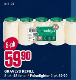 Europris Gravlys refill tilbud