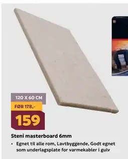 Megaflis Steni masterboard 6mm tilbud