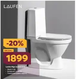 Megaflis Laufen Rigo toalett hvit tilbud