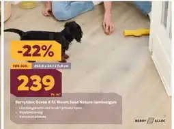 Megaflis BerryAlloc Ocean 8 XL Bloom Sand Natural laminatgulv tilbud