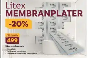 Megaflis Litex membranplate tilbud