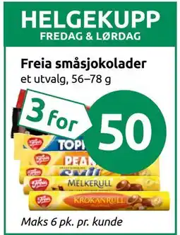 Joker Freia småsjokolader tilbud