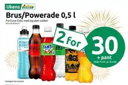 Joker Brus/Powerade 0,5 l tilbud
