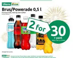 Joker Brus/Powerade 0,5 l tilbud