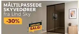 Megaflis MÅLTILPASSEDE SKYVEDØRER tilbud