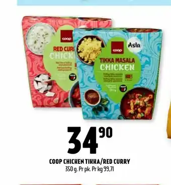 Coop Prix Coop chicken tikka/red curry tilbud