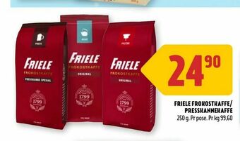 Coop Prix Friele frokostkaffe/ presskannekaffe tilbud