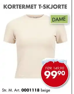 Sparkjøp KORTERMET T-SKJORTE tilbud