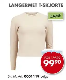 Sparkjøp LANGERMET T-SKJORTE tilbud