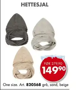 Sparkjøp HETTESJAL tilbud