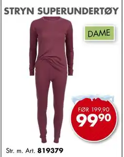 Sparkjøp STRYN SUPERUNDERTØY tilbud
