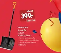 Jula Snøskuffe 153 cm Bladmål 53 cm, Medlemspris tilbud