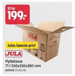 Jula Flyttekasse 71 l 556x336x380 mm tilbud