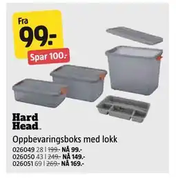 Jula Oppbevaringsboks med lokk tilbud