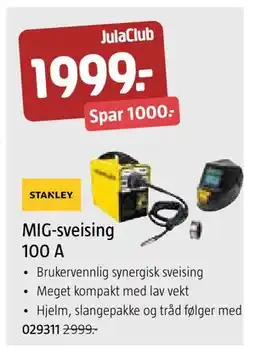 Jula MIG-sveising 100 A, Medlemspris tilbud