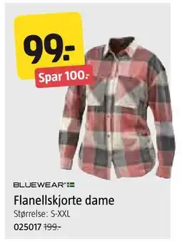 Jula Flanellskjorte dame tilbud