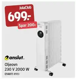 Jula Oljeovn 230 V 2000 W, Medlemspris tilbud