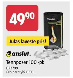 Jula Tennposer 100 -pk tilbud
