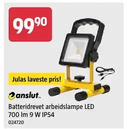 Jula Batteridrevet arbeidslampe LED 700 lm 9 W IP54 tilbud