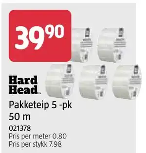 Jula Pakketeip 5 -pk 50 m tilbud