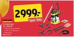 Jula Grovstøvsuger 30 l 1300 W tilbud