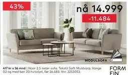 Skeidar MODULSOFANoor 2.5-seter sofa tilbud