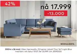 Skeidar MODULSOFA Eden hjørnesofa tilbud