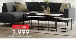 Skeidar Lisboa sofabordsett tilbud