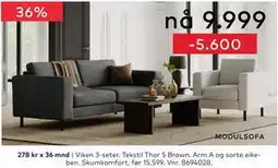 Skeidar Viken 3-seter tilbud