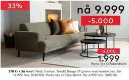 Skeidar Nest 3-seter tilbud