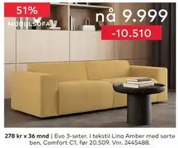 Skeidar Evo 3-seter tilbud