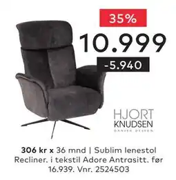 Skeidar Sublim lenestol Recliner tilbud