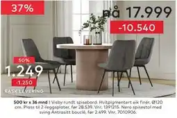 Skeidar Nero spisestol tilbud