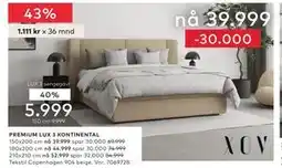 Skeidar LUX 3 sengegavl tilbud