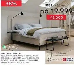 Skeidar ONYX KONTINENTAL tilbud