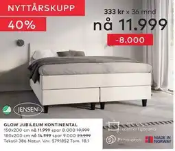 Skeidar GLOW JUBILEUM KONTINENTAL tilbud