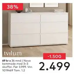 Skeidar Nova kommode tilbud